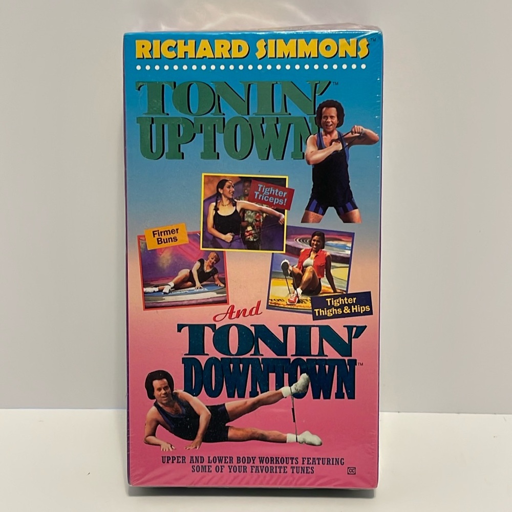 Richard Simmons VHS 1996 Tonin’ Uptown & Tonin’ Downtown Workout Exercise Series